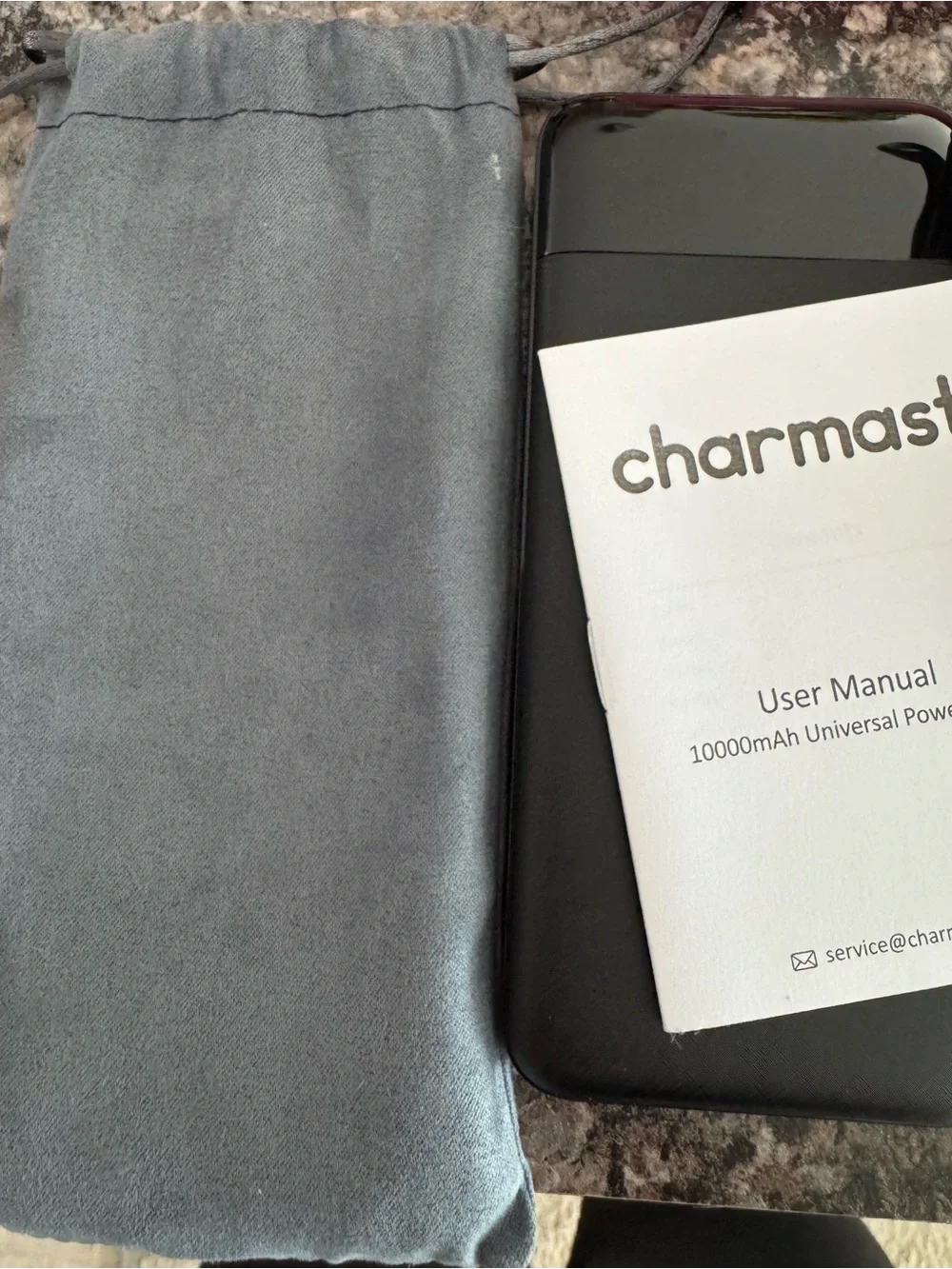10000mAh Portable Power Bank - Black